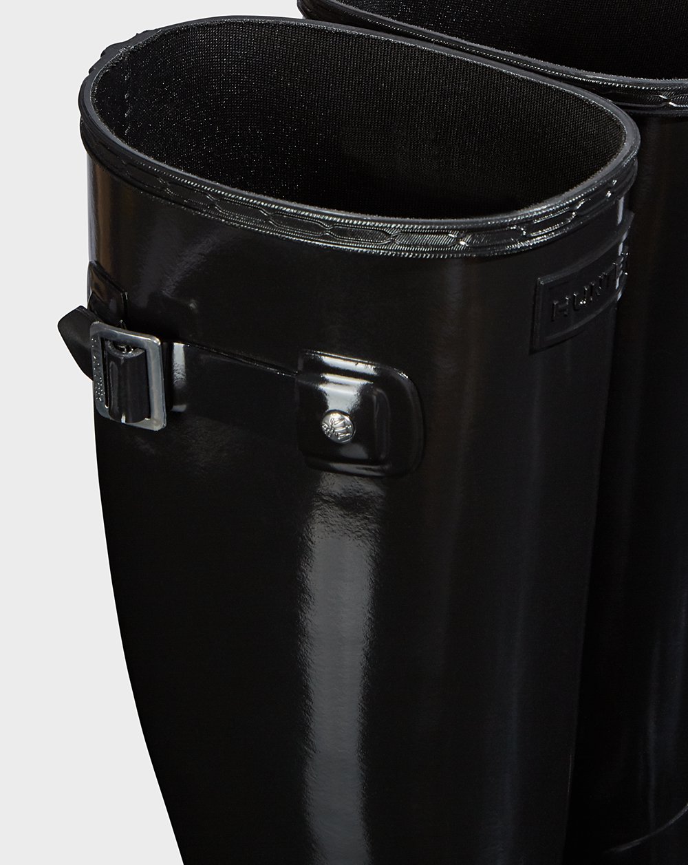 Womens Hunter Tall Rain Boots Black - Original Refined Gloss - 3578601-ZK